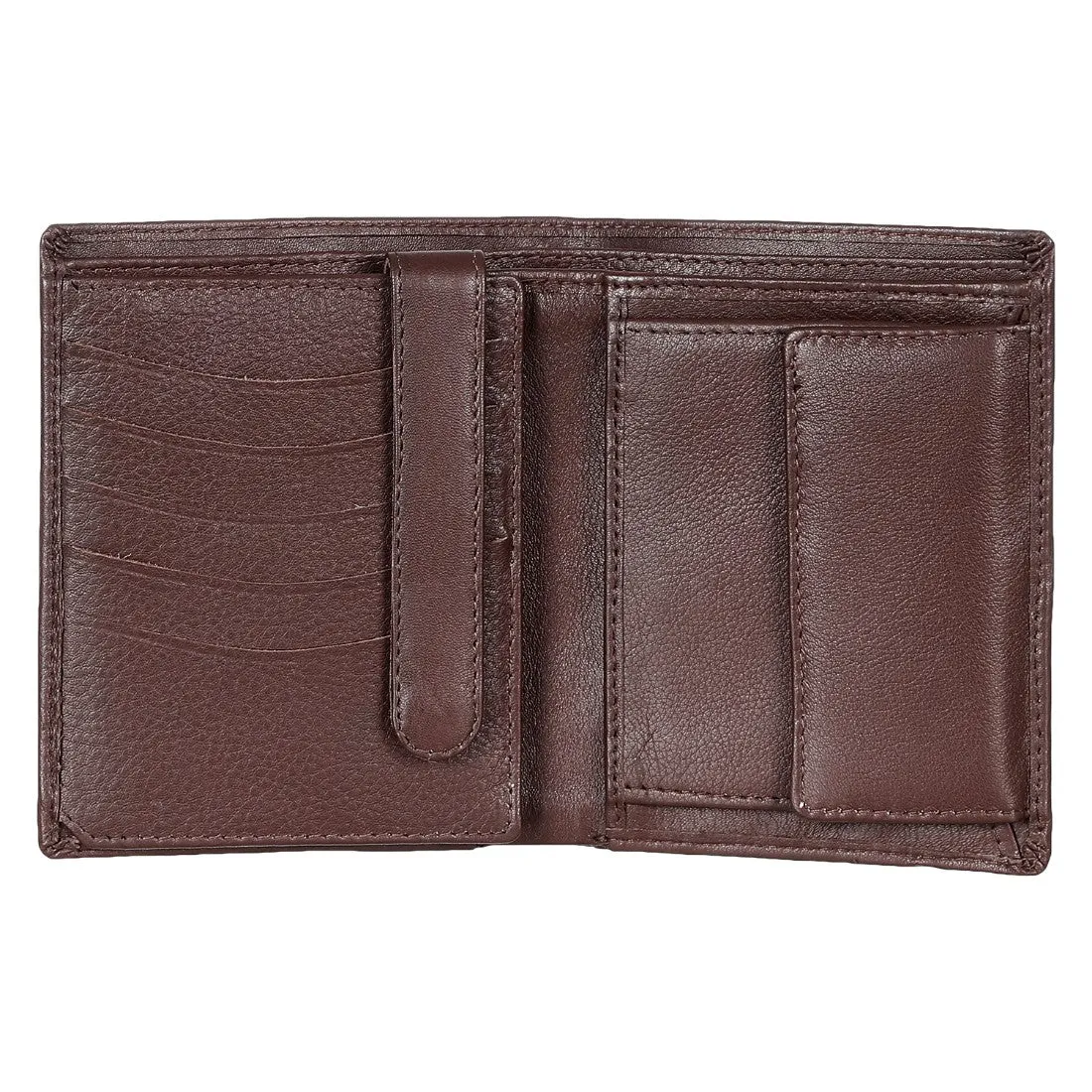 14027 Tan Vertical Bifold Wallet