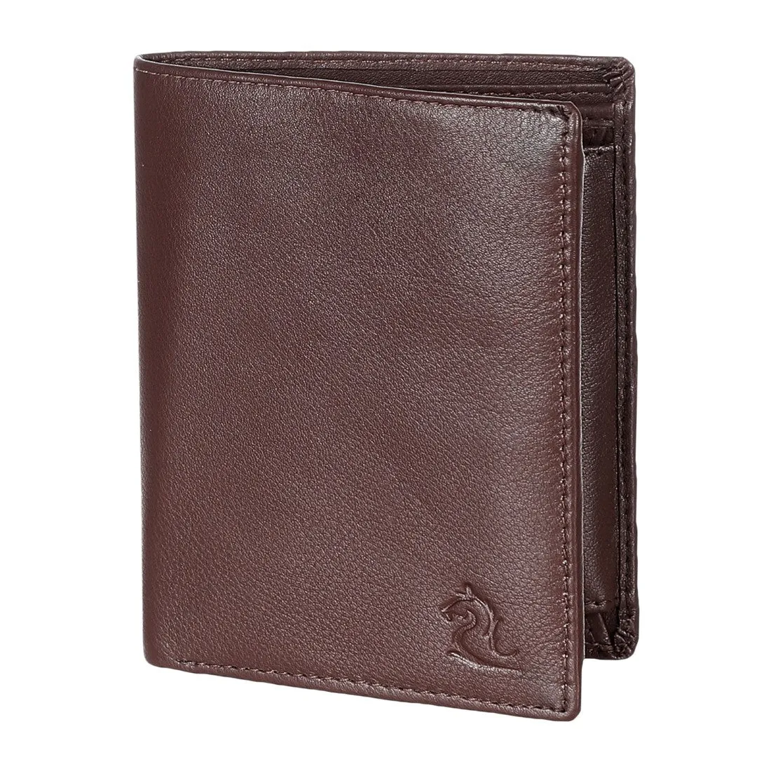 14027 Tan Vertical Bifold Wallet