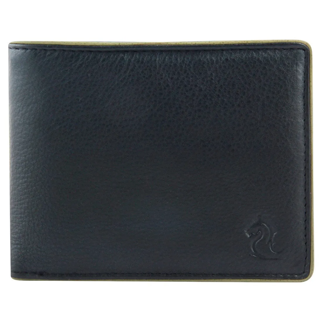 14056 Black & Green Bifold Wallet