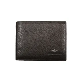 Aeronautica Militare Elegant Two-Compartment Leather Wallet