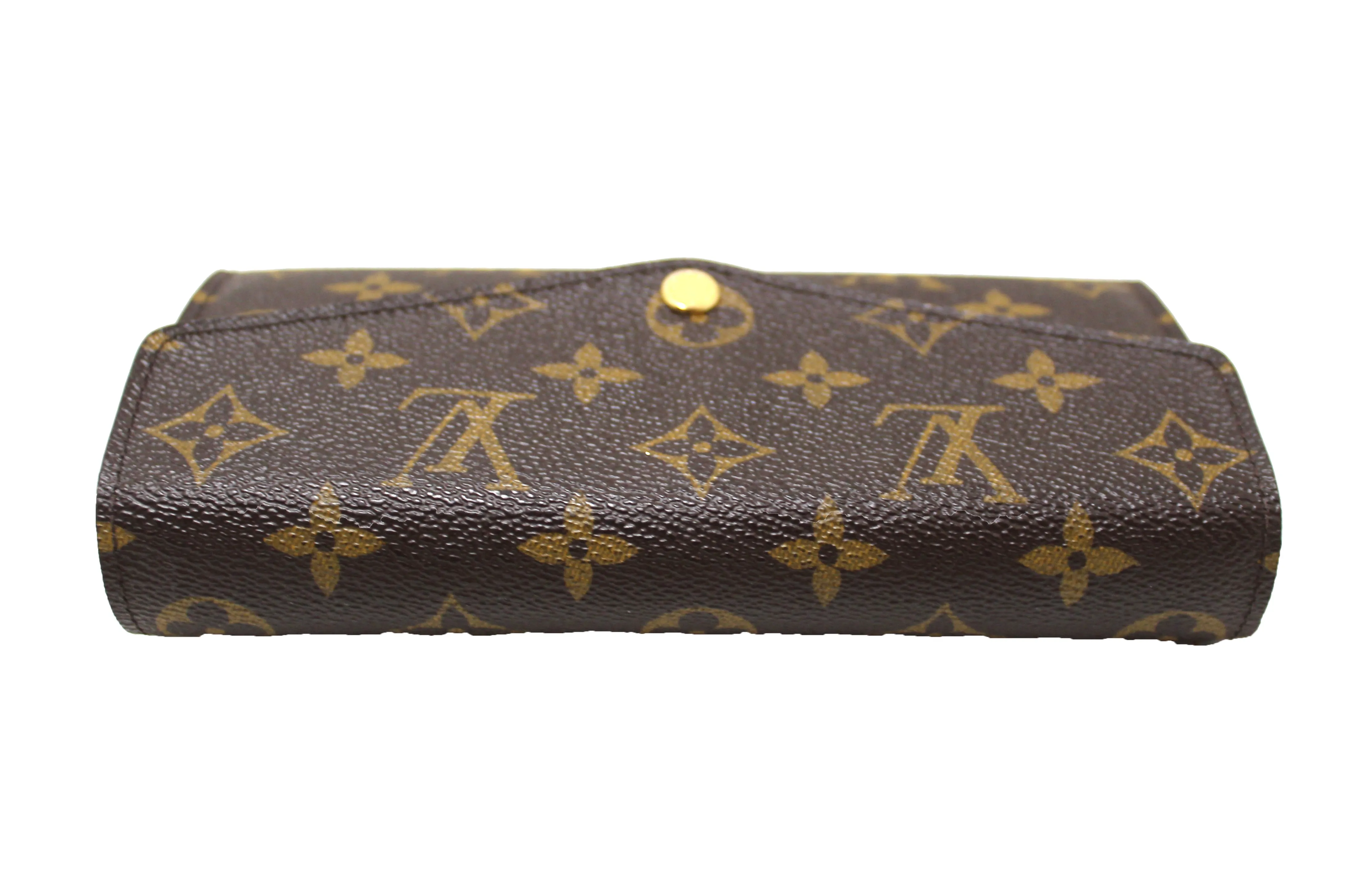 Authentic Louis Vuitton Classic Monogram Canvas Sarah Long Wallet