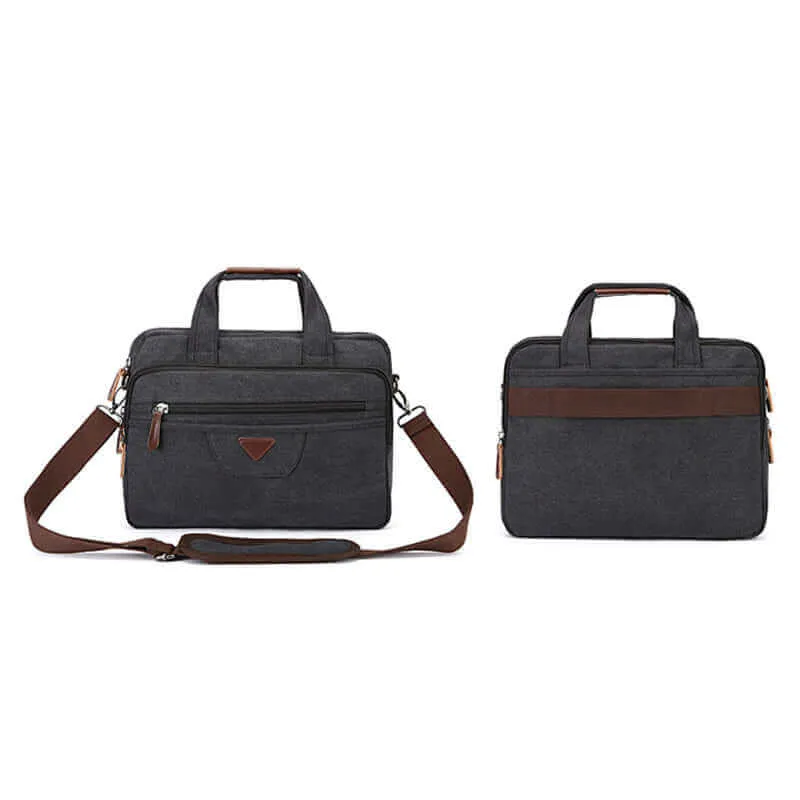 Canvas Briefcase | 17 Inch  Laptop Bag