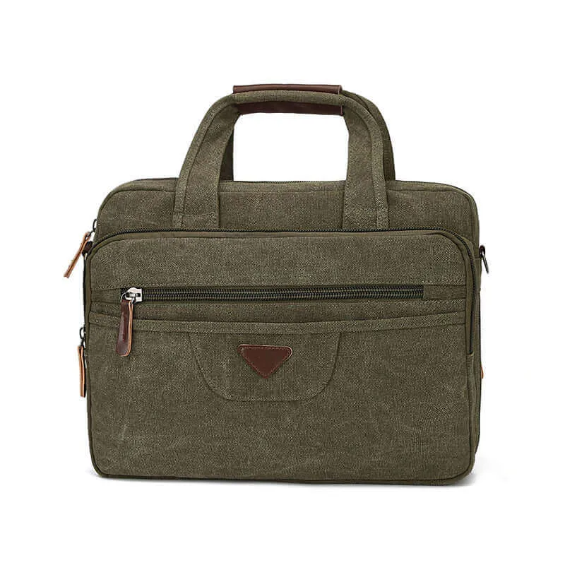 Canvas Briefcase | 17 Inch  Laptop Bag