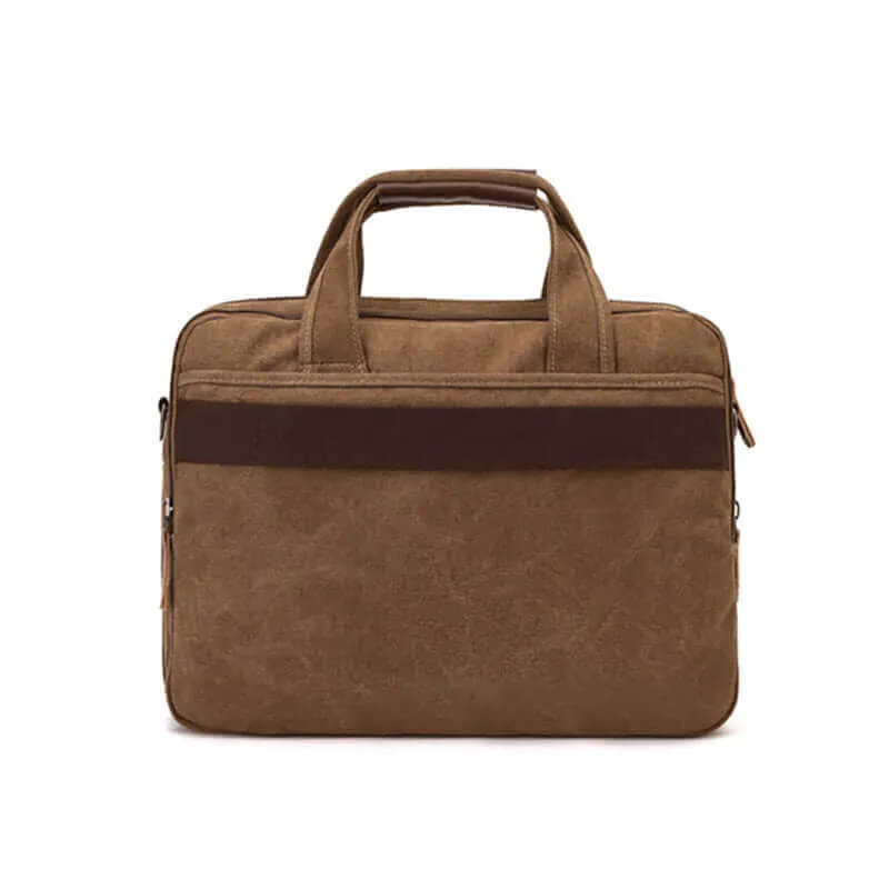 Canvas Briefcase | 17 Inch  Laptop Bag