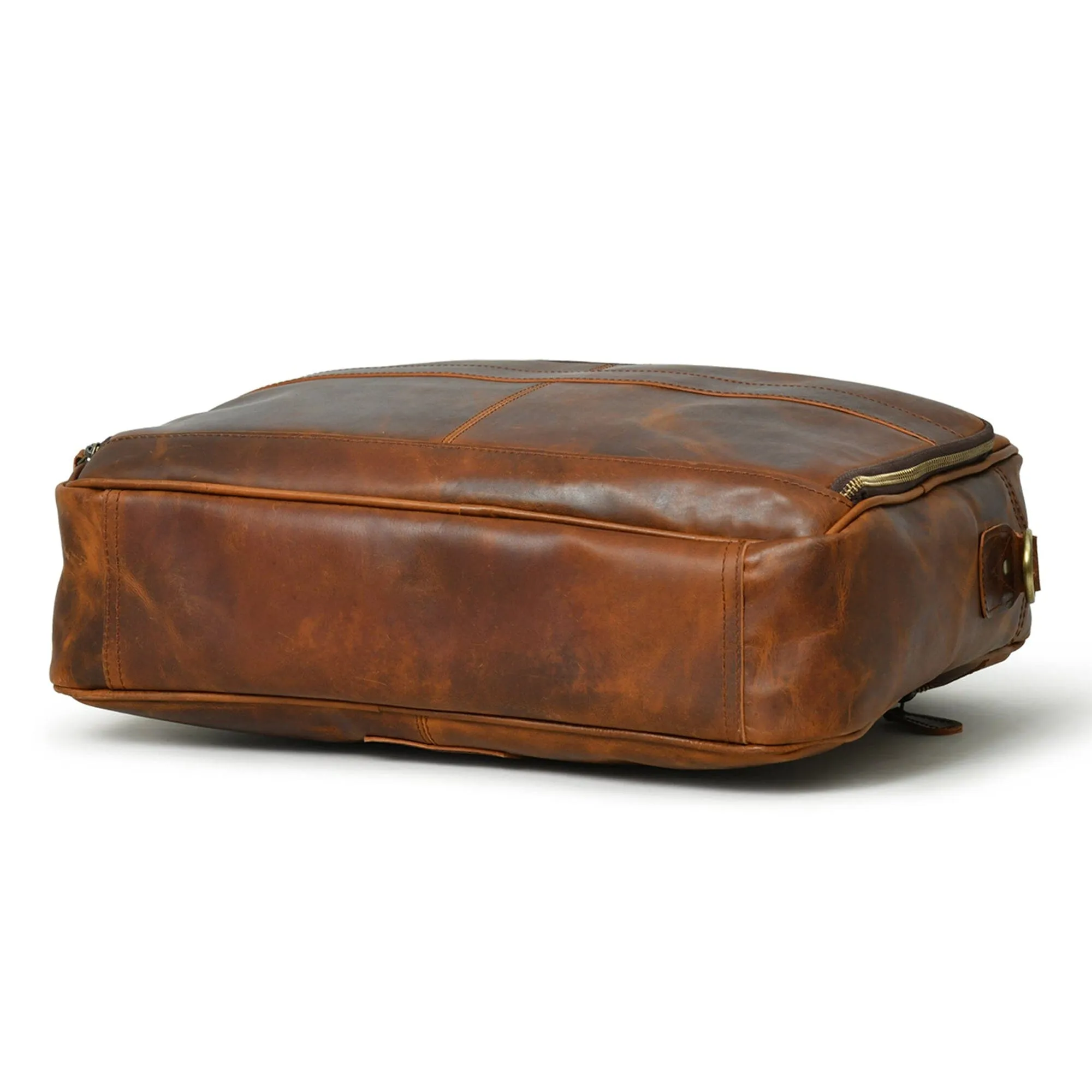 Clifford Laptop Briefcase- Brown