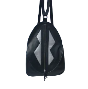 Egg Bag Zig Zag Backpack - Unique Leather Backpack