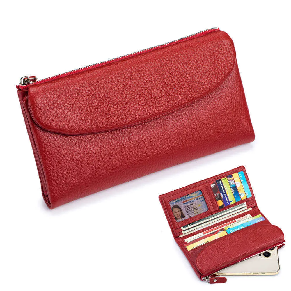 Elegant Soft Leather Long Wallet | Luxurious and Practical