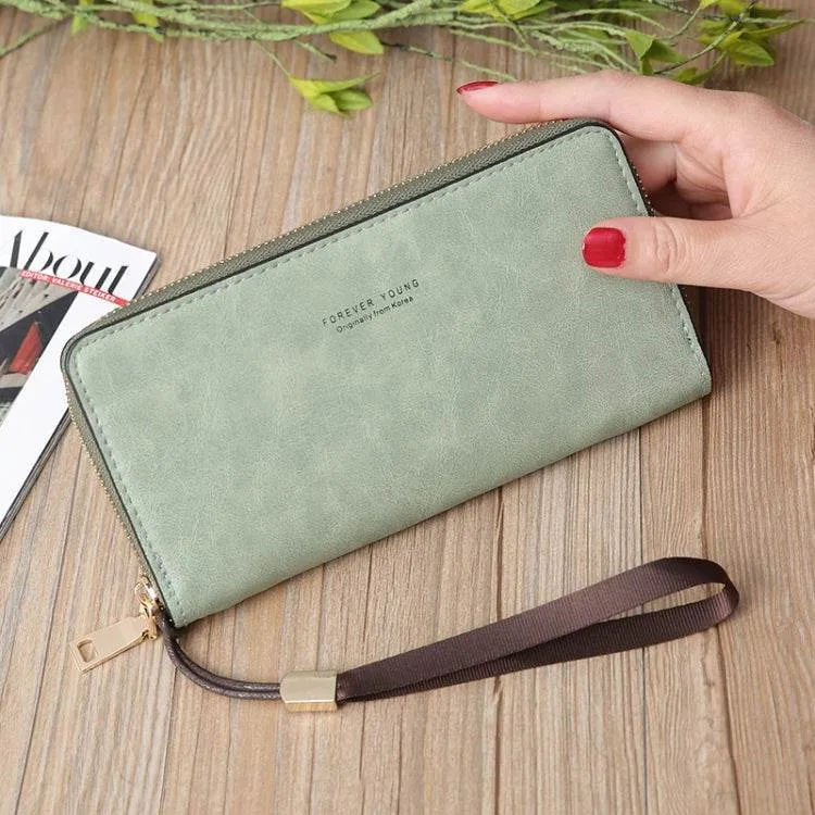 Elegant Zipper Wallet for Women - Stylish Handbag Purse with Multiple Compartments