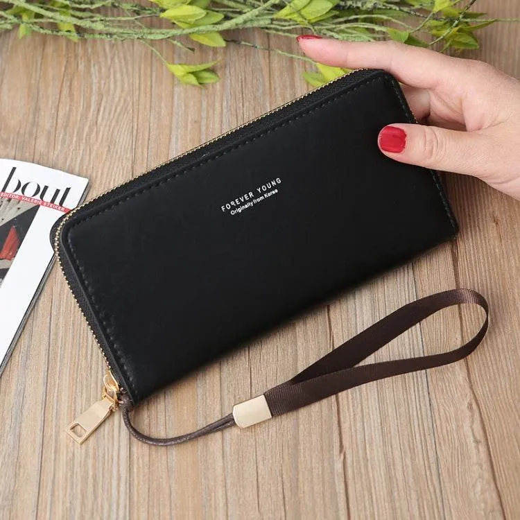 Elegant Zipper Wallet for Women - Stylish Handbag Purse with Multiple Compartments