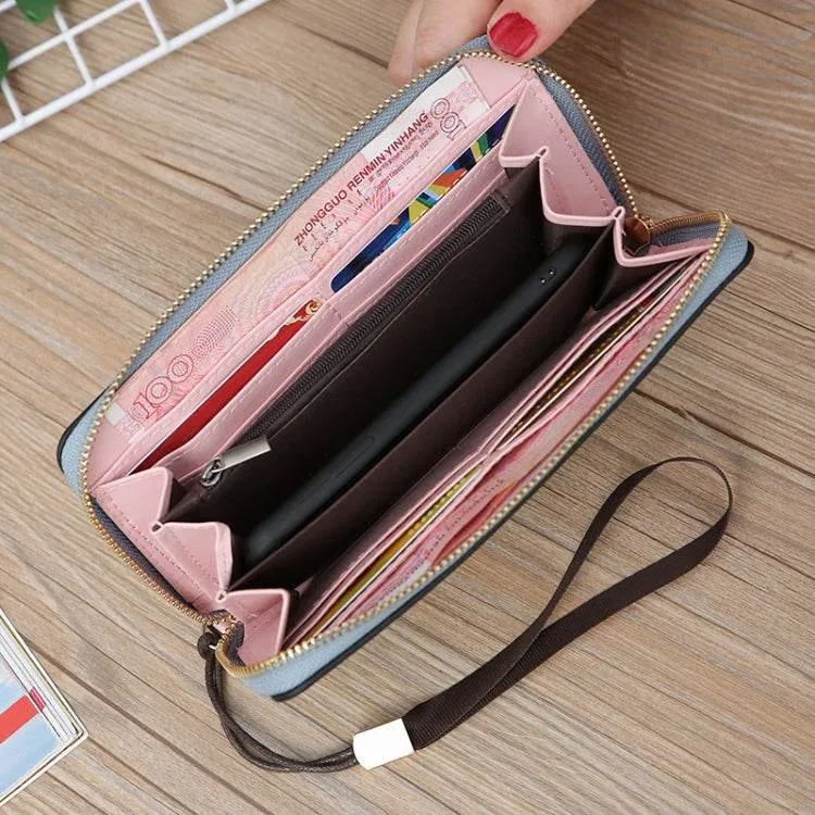 Elegant Zipper Wallet for Women - Stylish Handbag Purse with Multiple Compartments