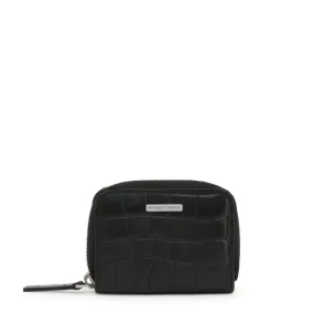 Emporio Armani Men's Elegant Black Leather Zip Wallet