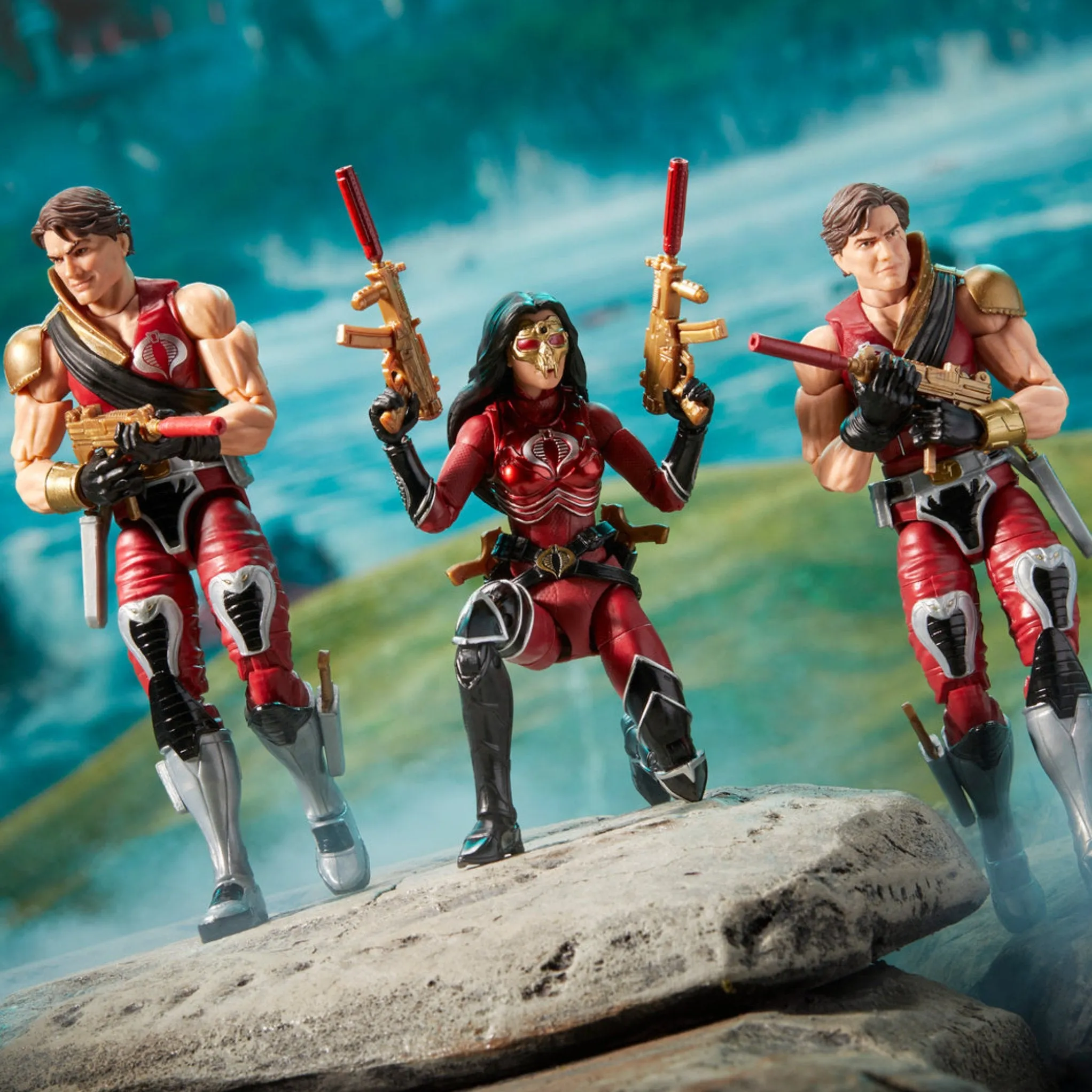 G.I. Joe Classified #82 Exclusive Crimson Strike Team: Baroness, Tomax, & Xamot