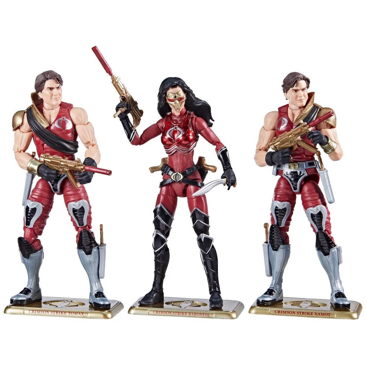 G.I. Joe Classified #82 Exclusive Crimson Strike Team: Baroness, Tomax, & Xamot