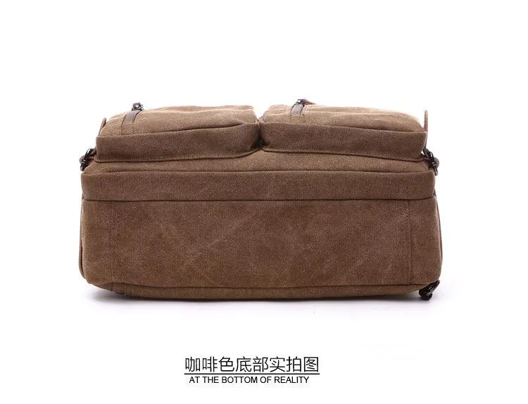 High Quality Casual Canvas Business Briefcase Mens Bag