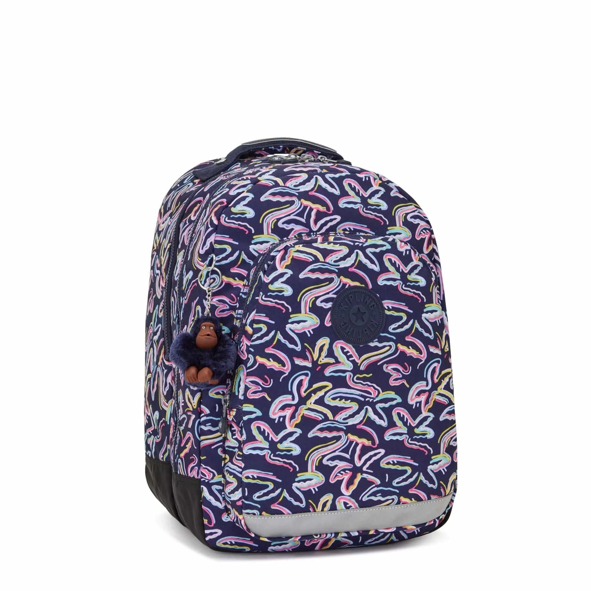 Kipling Class Room Palm Fiesta Print Large Backpack C2I7090-3MC