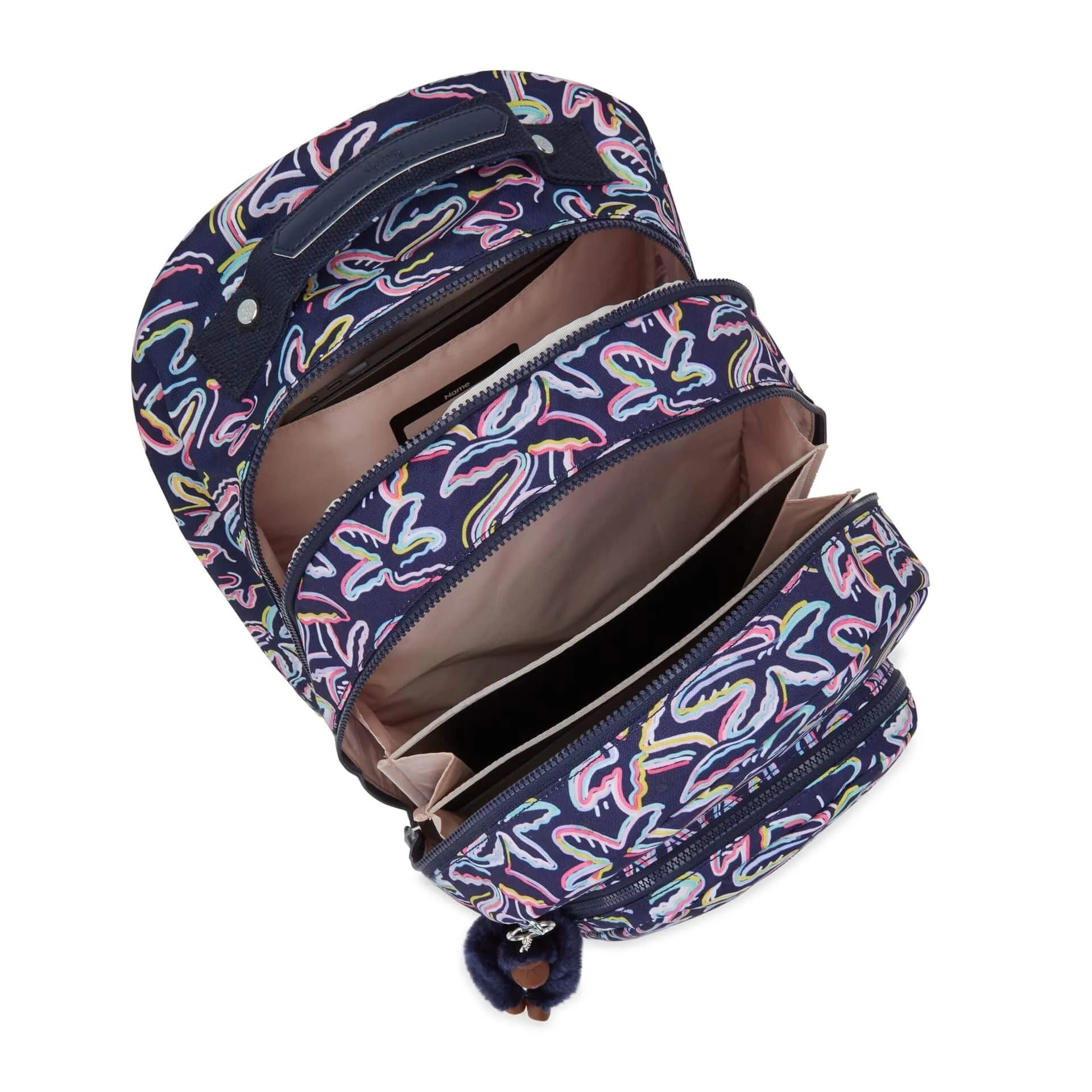 Kipling Class Room Palm Fiesta Print Large Backpack C2I7090-3MC