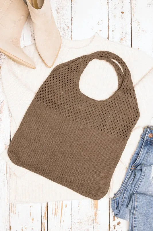 Let's Go Soft Woven Hobo Bag