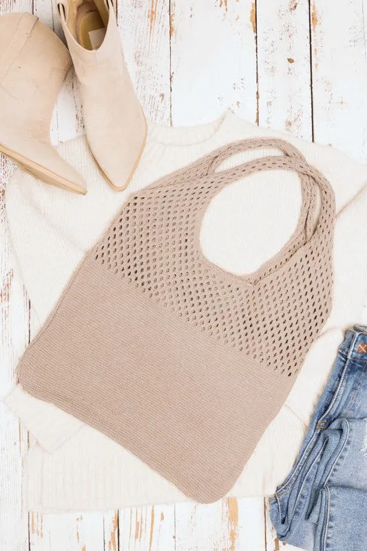 Let's Go Soft Woven Hobo Bag