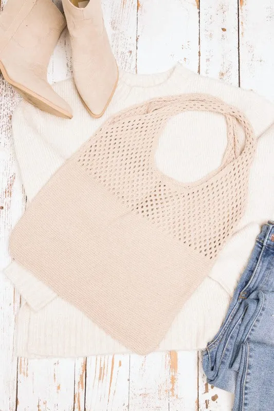 Let's Go Soft Woven Hobo Bag