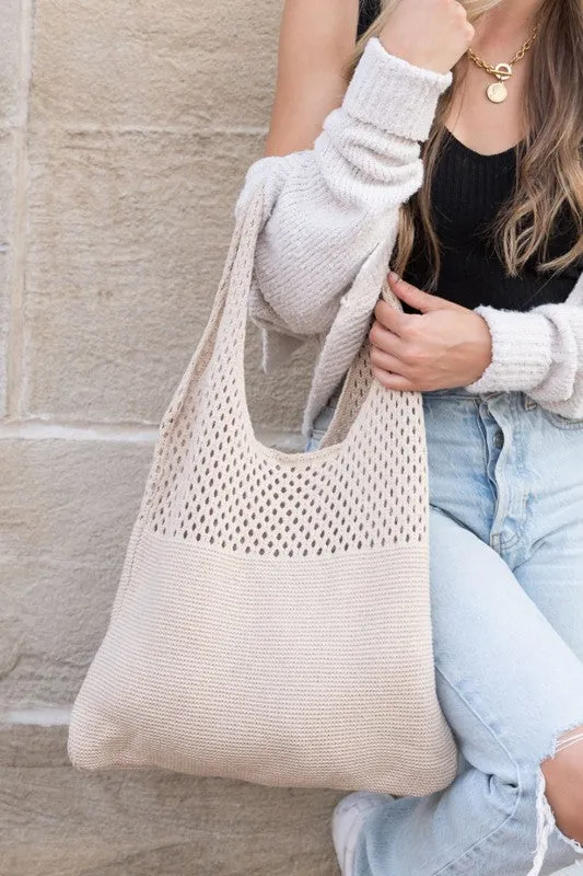 Let's Go Soft Woven Hobo Bag