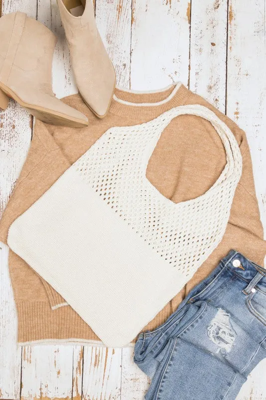 Let's Go Soft Woven Hobo Bag