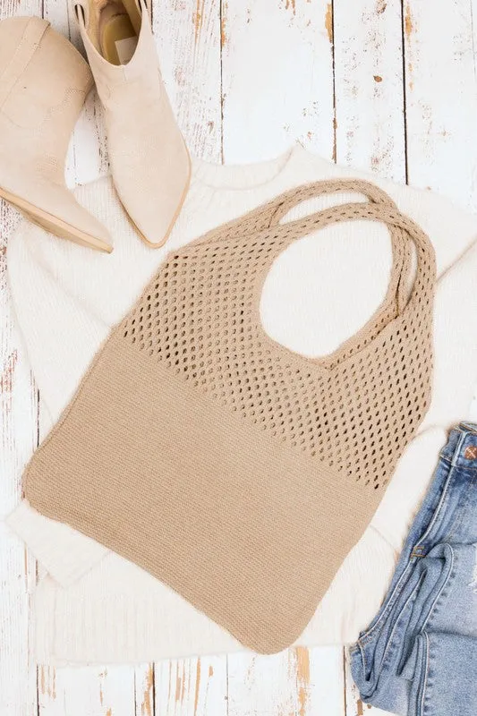 Let's Go Soft Woven Hobo Bag