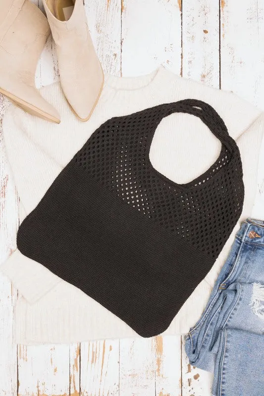 Let's Go Soft Woven Hobo Bag