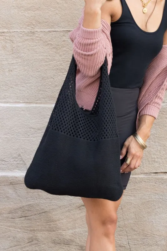 Let's Go Soft Woven Hobo Bag