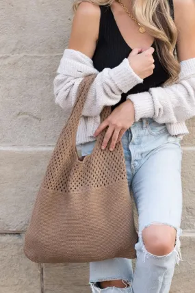 Let's Go Soft Woven Hobo Bag