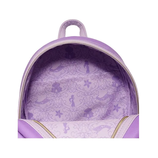 Loungefly Aladdin Princess Jasmine Purple Outfit Cosplay Mini-Backpack [EE Exclusive]