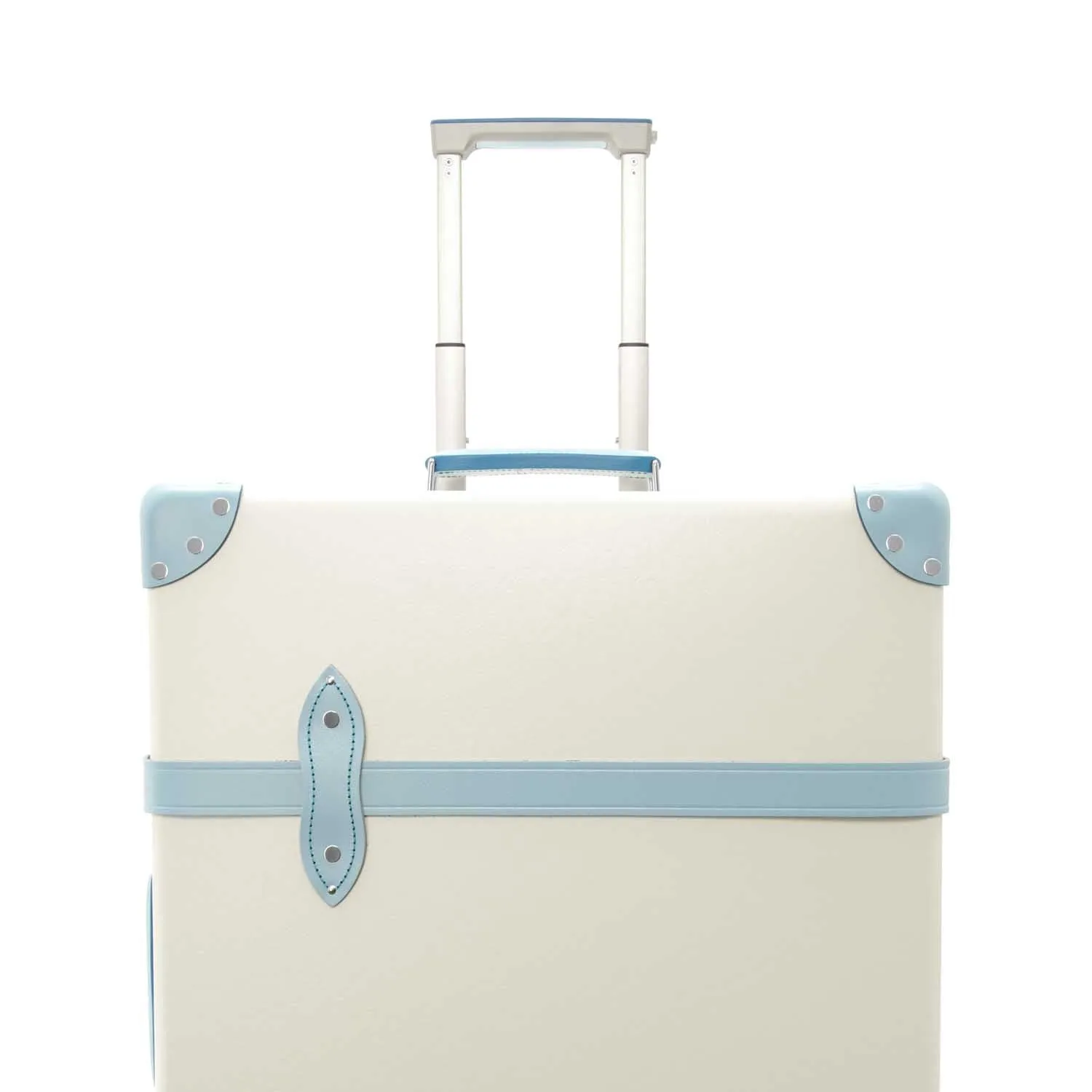 Pop Colour · Large Check-In - 4 Wheels | Ivory/Pastel Blue/Chrome