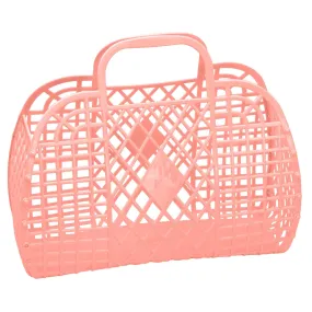 Retro Basket Jelly Bag - Large Peach