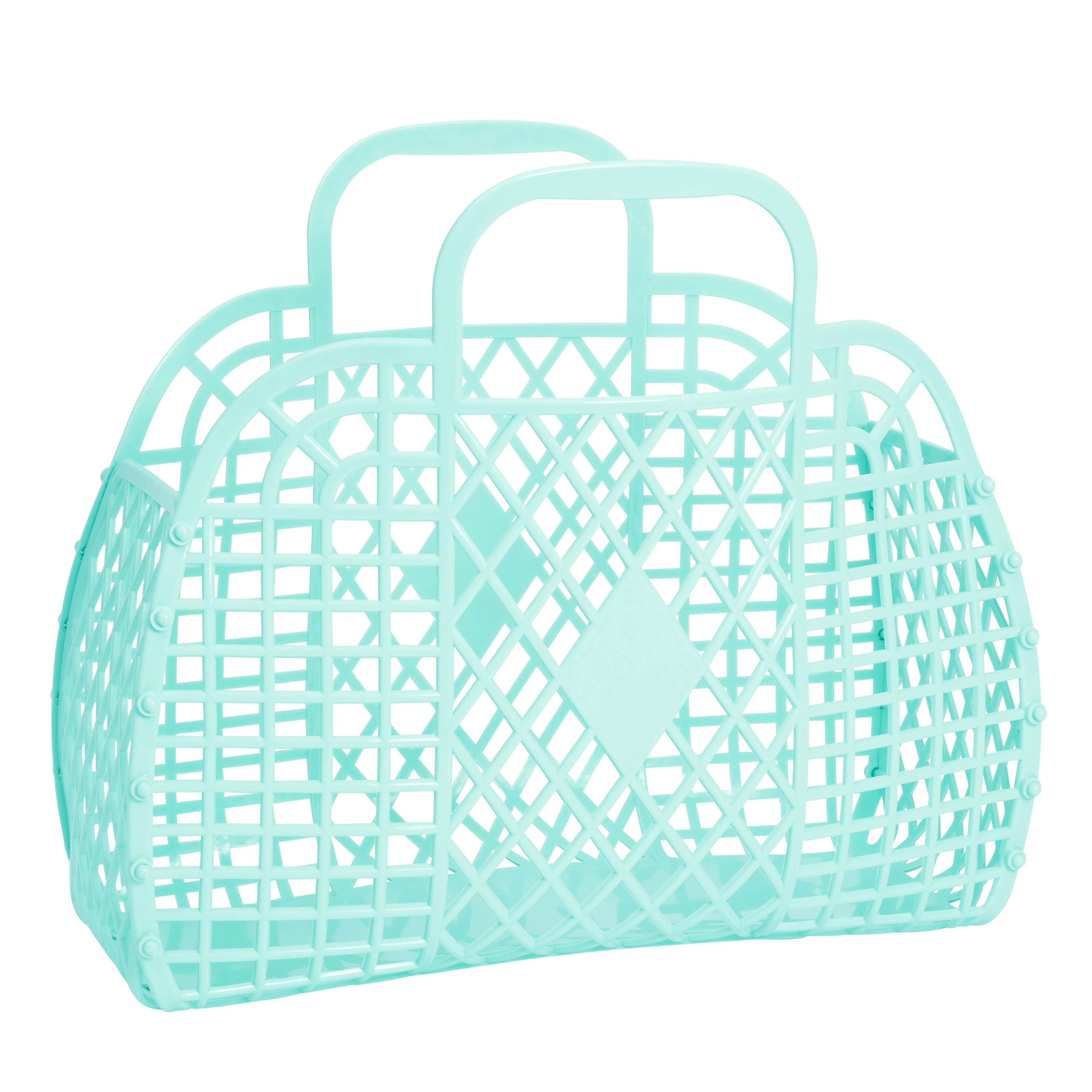 Retro Basket Jelly Bag - Large Seafoam