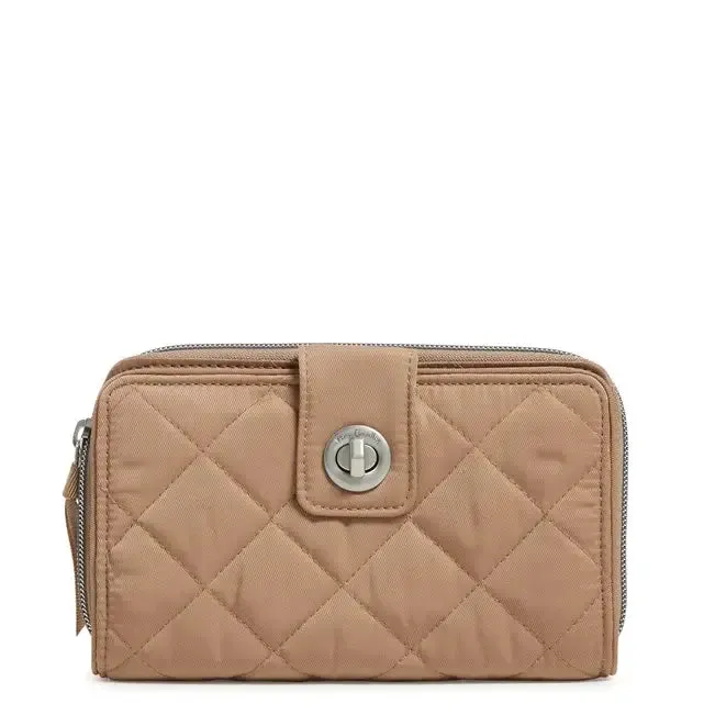 RFID Turnlock Wallet - Meadowlark Tan