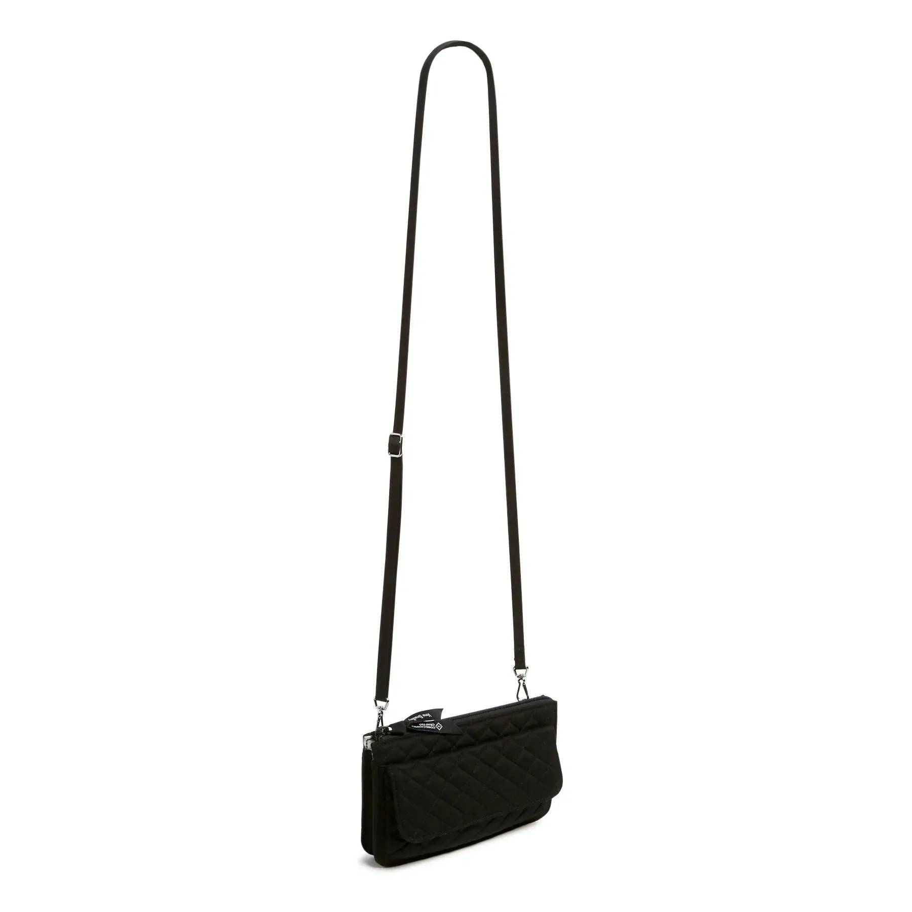 RFID Wallet Crossbody - Black