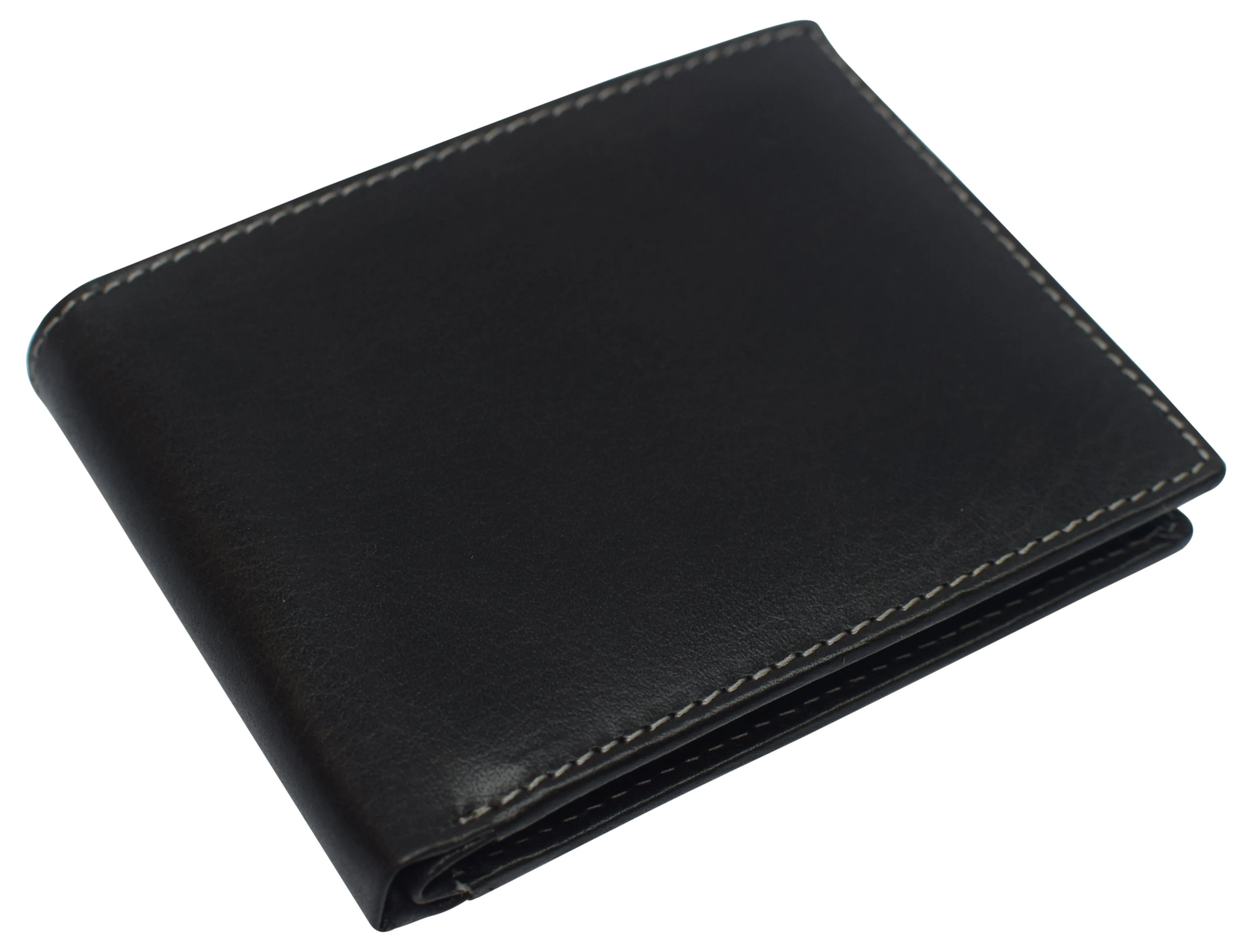 RFID0060BF Real Leather Mens Slim Bifold Wallet RFID Blocking Front Pocket Wallets for Men