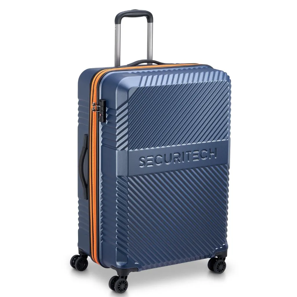 Securitech By Delsey Patrol 75.5cm Large Exp Hardsided Luggage - Blue