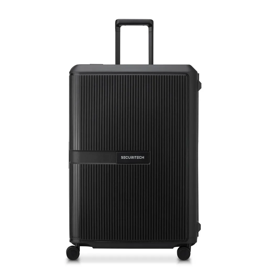 Securitech By Delsey Stone 76cm Large Hardsided Luggage Black