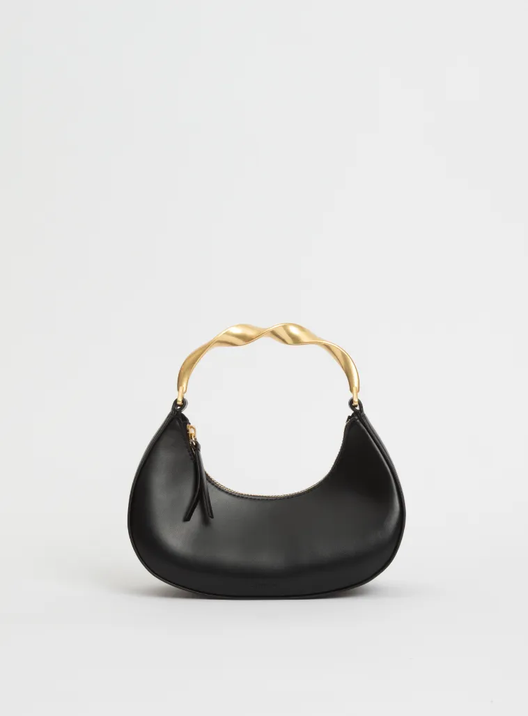 Simkhai Mixi Twist Handle Hobo Bag in Black