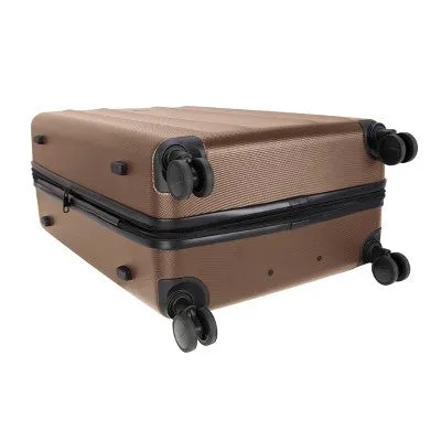 Skyline Hardside Large Checked Spinner Suitcase