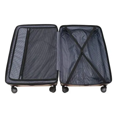 Skyline Hardside Large Checked Spinner Suitcase