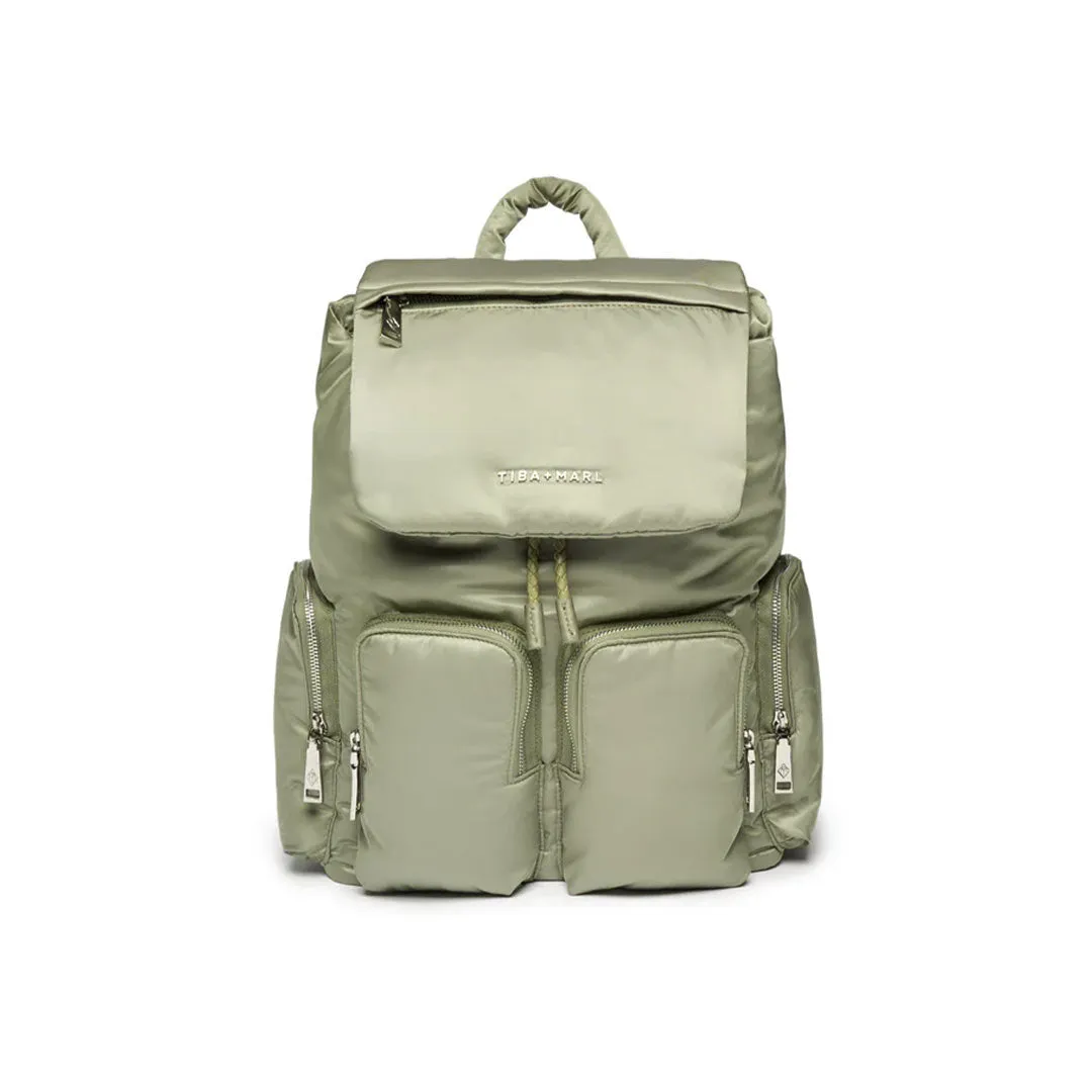 Tiba   Marl Alto Changing Backpack - Sage