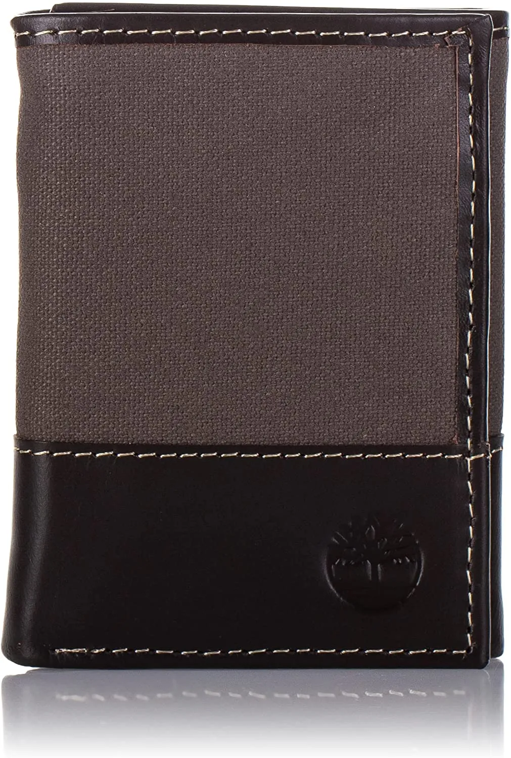 Timberland Men's Canvas & Leather Trifold Wallet