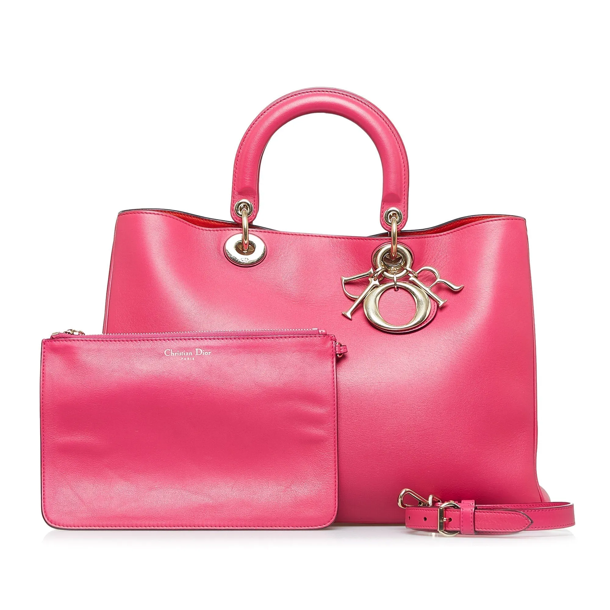 Trendy Inspired Dior Diorissimo Handbag Large Pink