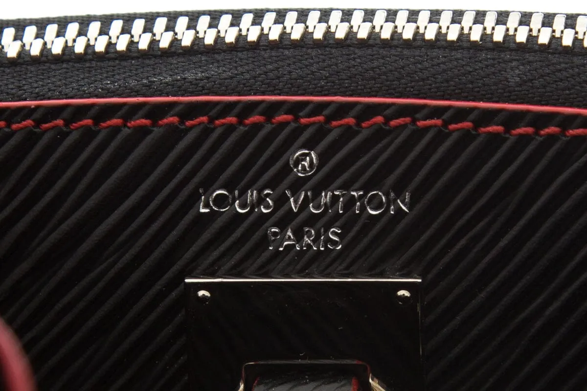 Trendy Inspired Louis Vuitton Black City Steamer Smooth Calfskin & Epi Leather Handbag