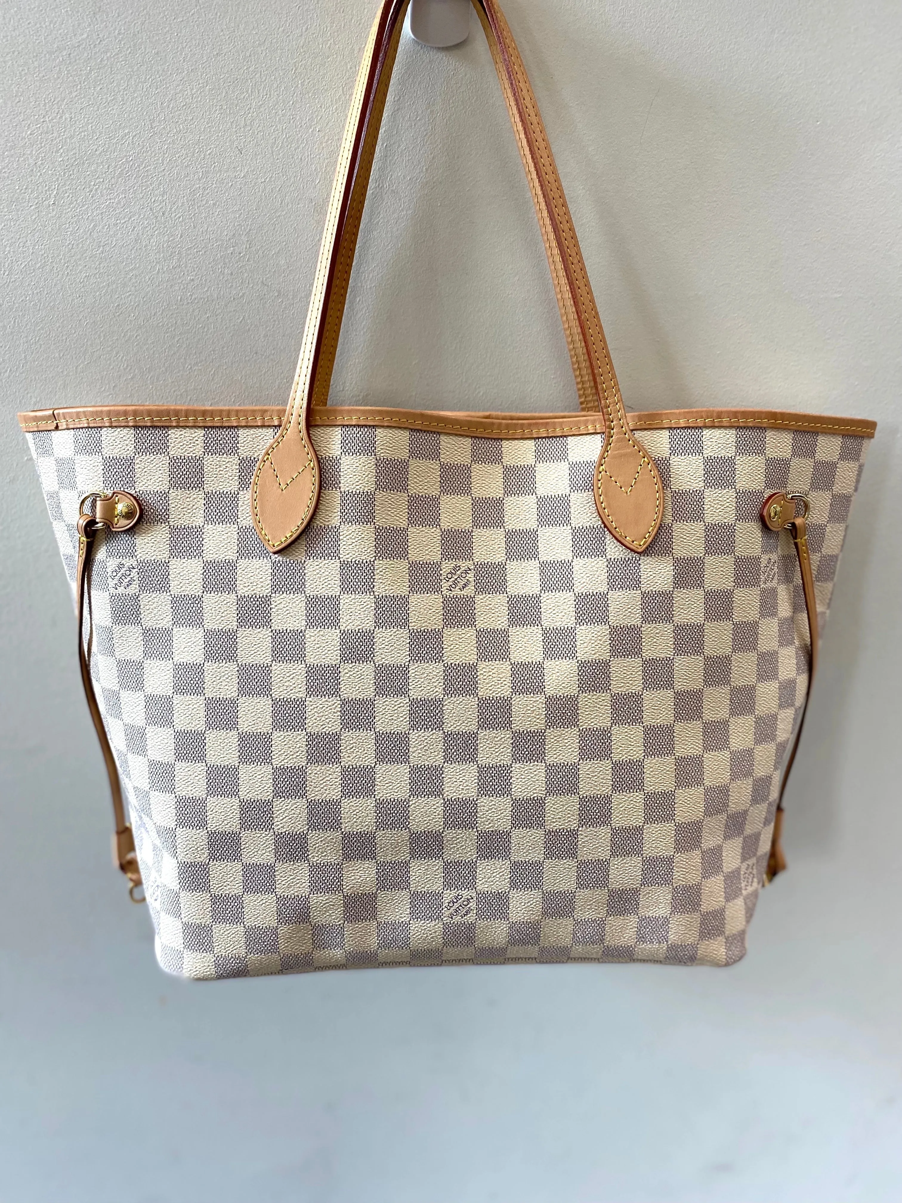 Trendy Inspired Louis Vuitton Damier Azur Neverfull Mm Tote Bag