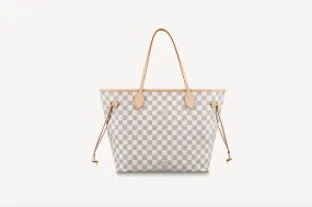 Trendy Inspired Louis Vuitton Damier Azur Neverfull Mm Tote Bag