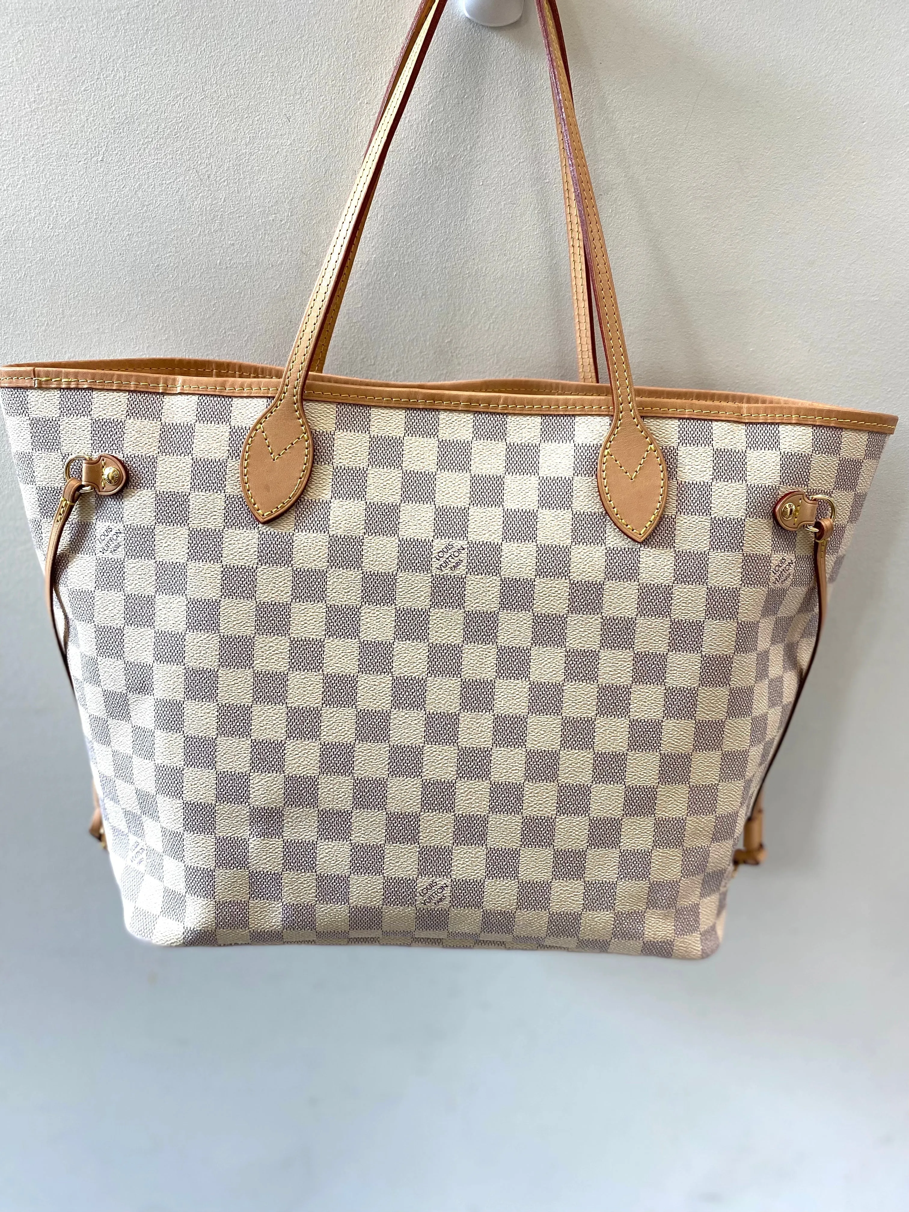 Trendy Inspired Louis Vuitton Damier Azur Neverfull Mm Tote Bag