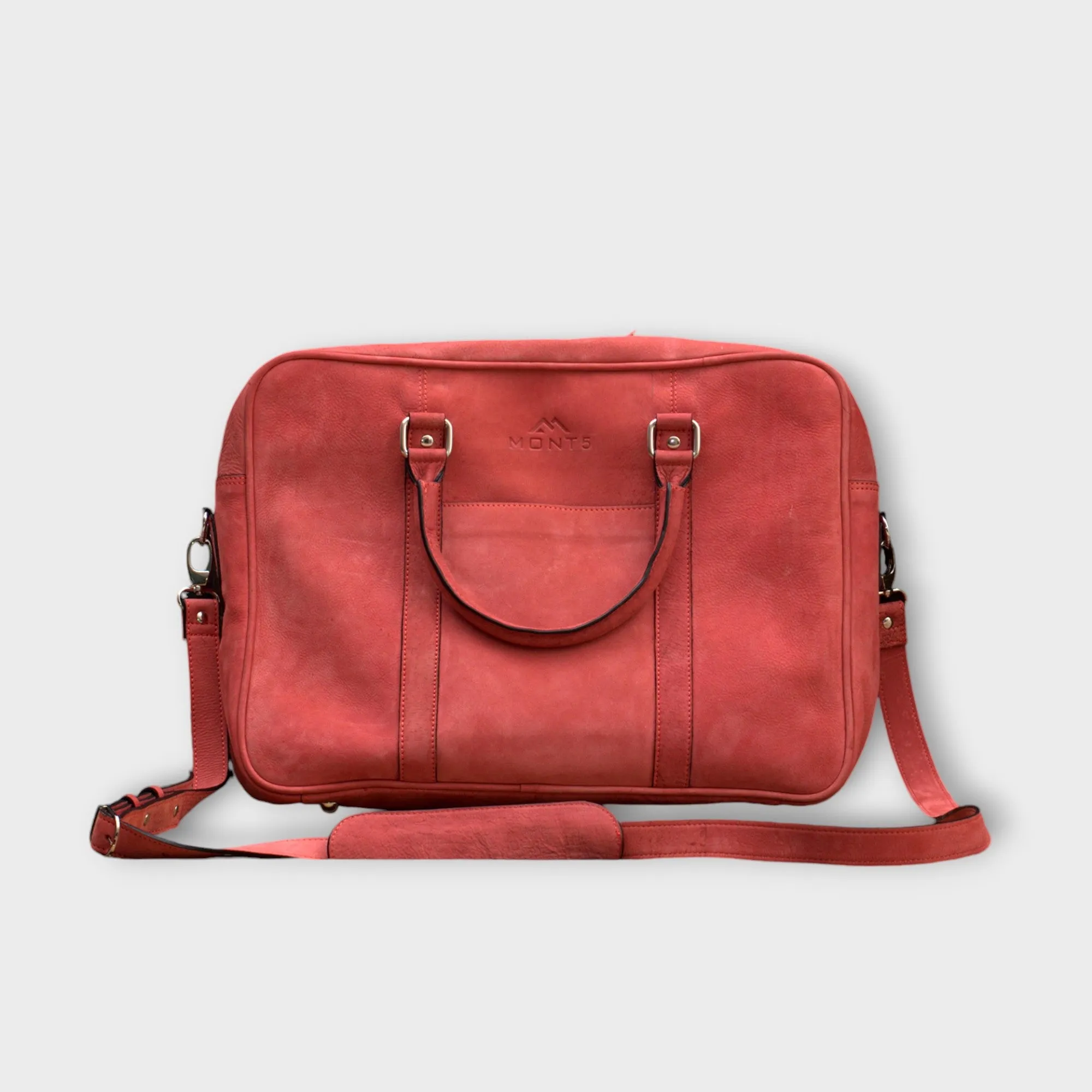 Utror Pink Leather Briefcase