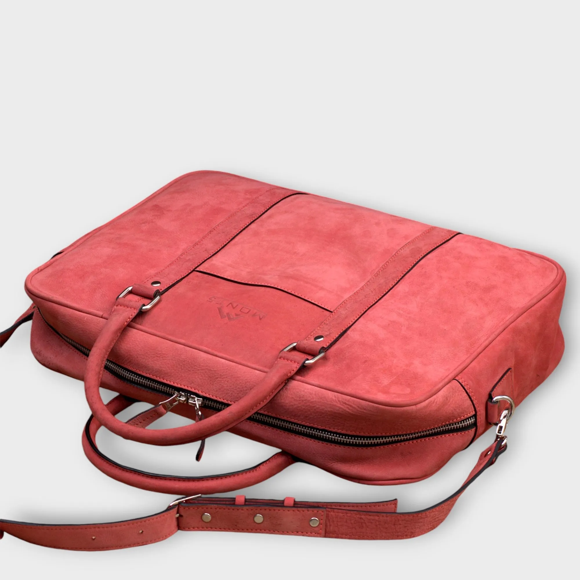 Utror Pink Leather Briefcase